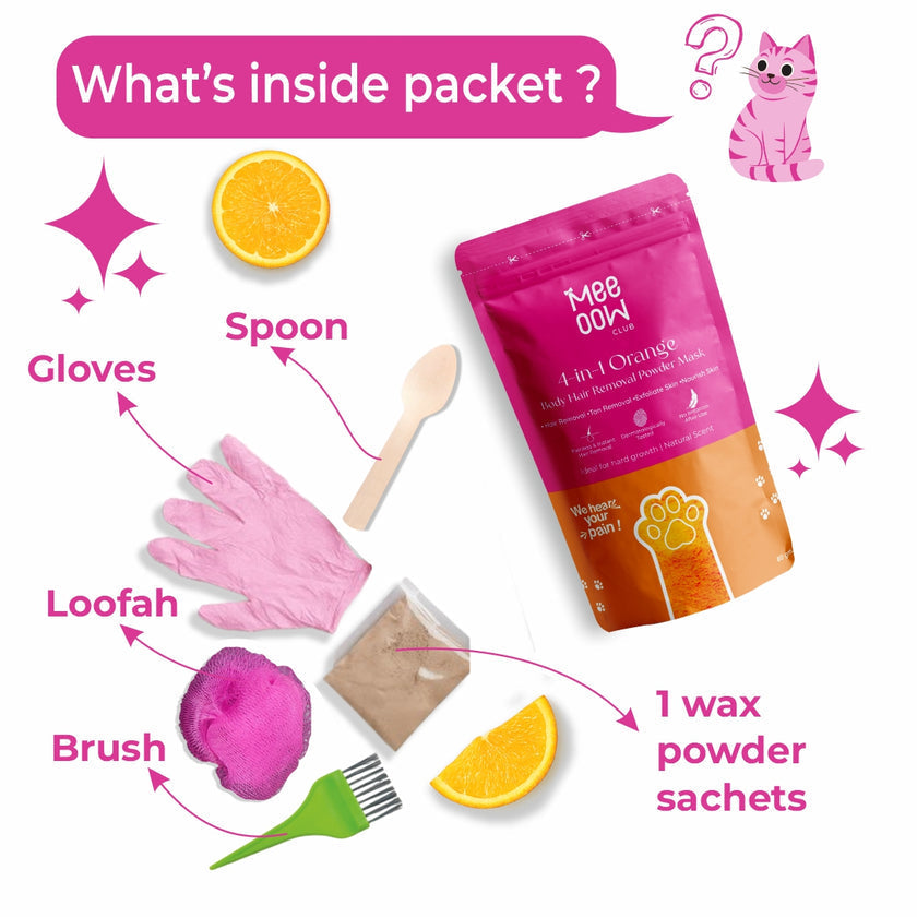 Body Hair Removal Powder Mask