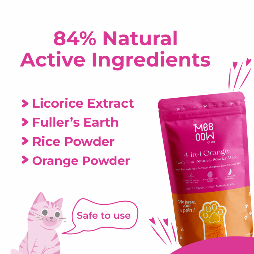 Body Hair Removal Powder Mask